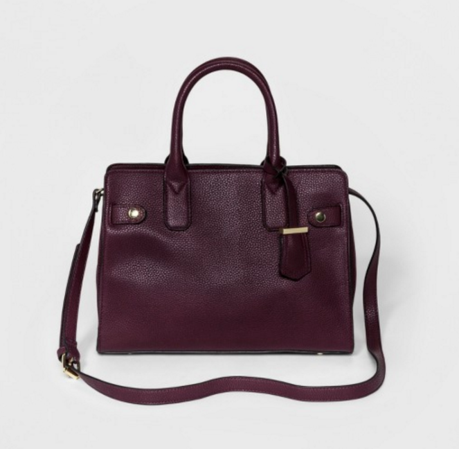Burgundy Satchel Handbag A new Day | lookingjoligood.blog